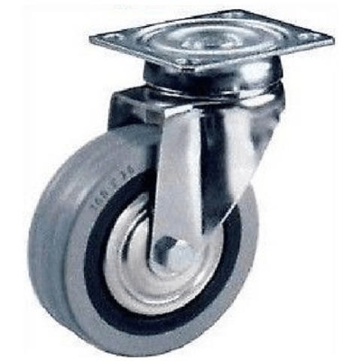 Ruote Cebora Gomma Grigia – Ø 50/60/80/100 – Piastra o Perno - vitfer_store