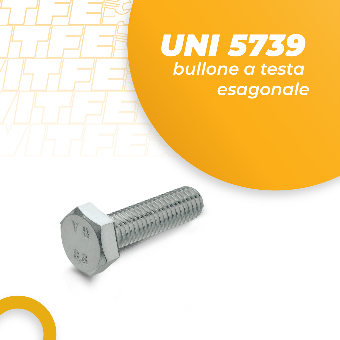 Bulloni a testa esagonale uni 5739 - vitfer_store